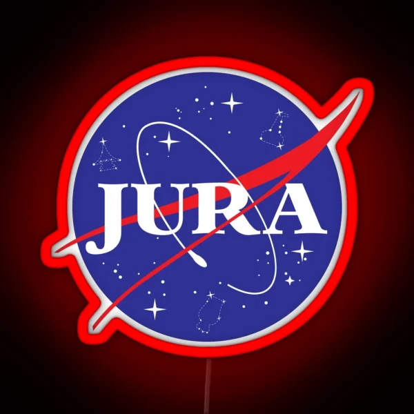 NASA Whisky Parody Jura RGB Neon Sign