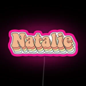 Natalie Custom Aesthetic Trendy Name RGB Neon Sign