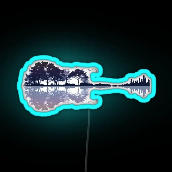 Nature Guitar RGB Neon Sign