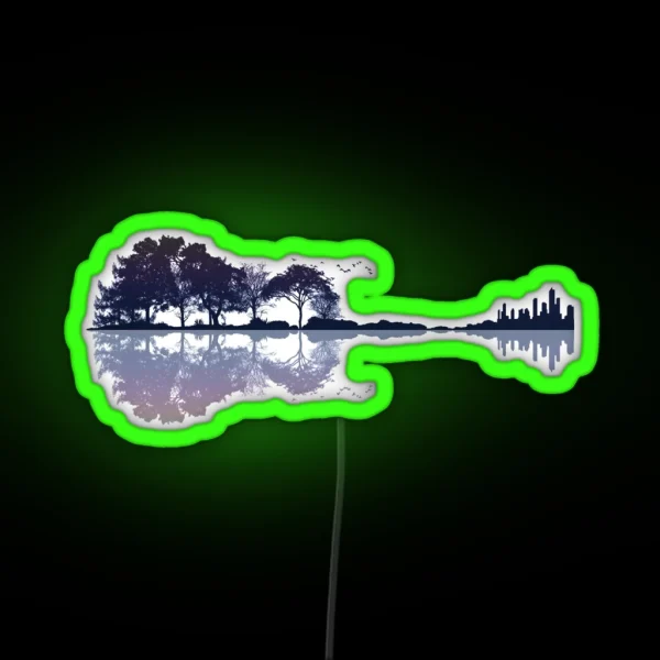 Nature Guitar RGB Neon Sign