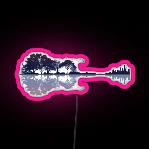 Nature Guitar RGB Neon Sign