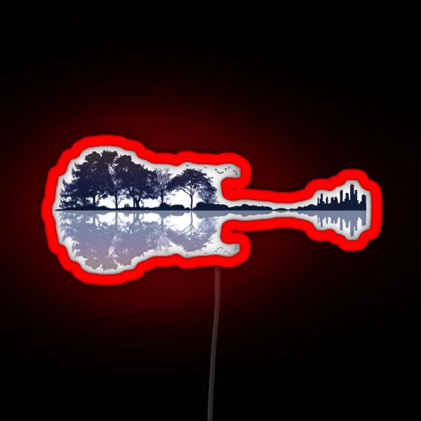 Nature Guitar RGB Neon Sign