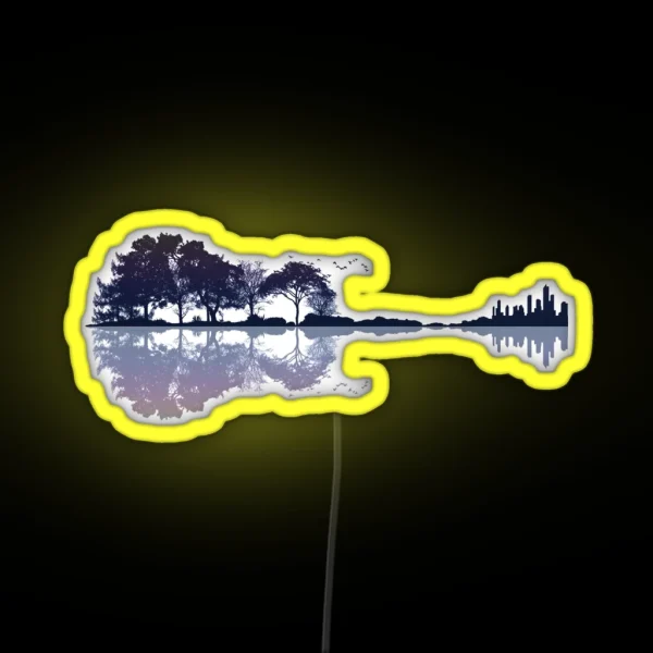 Nature Guitar RGB Neon Sign