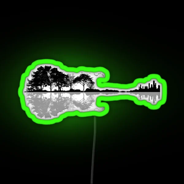 Nature Guitar RGB Neon Sign