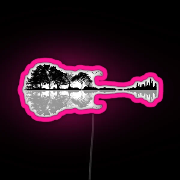 Nature Guitar RGB Neon Sign