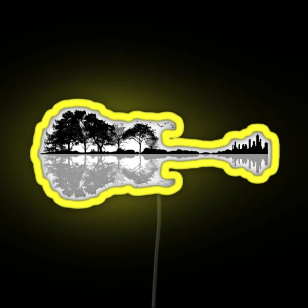 Nature Guitar RGB Neon Sign