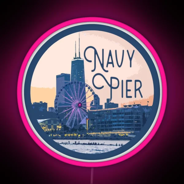 Navy Pier Decal RGB Neon Sign