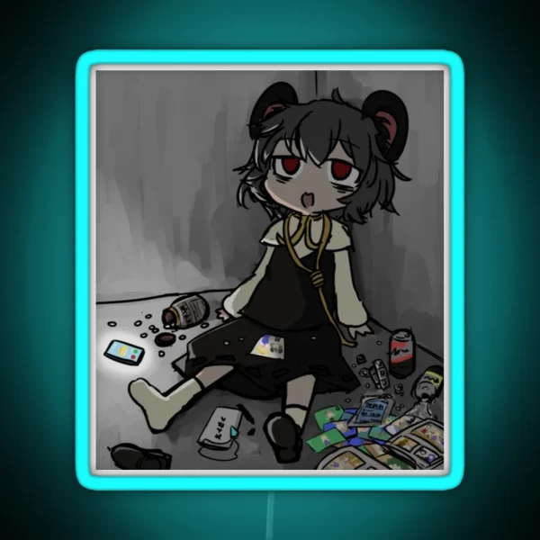 Nazrin Touhou RGB Neon Sign
