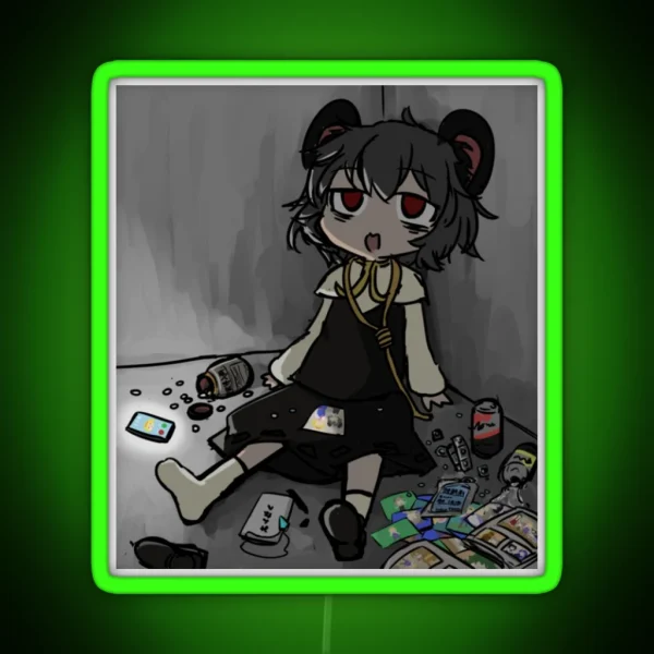 Nazrin Touhou RGB Neon Sign