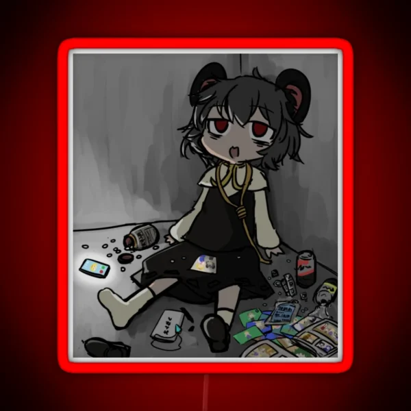 Nazrin Touhou RGB Neon Sign