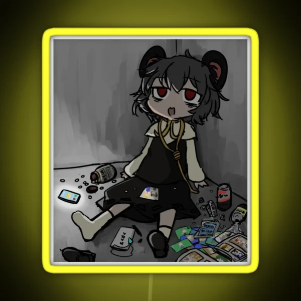 Nazrin Touhou RGB Neon Sign