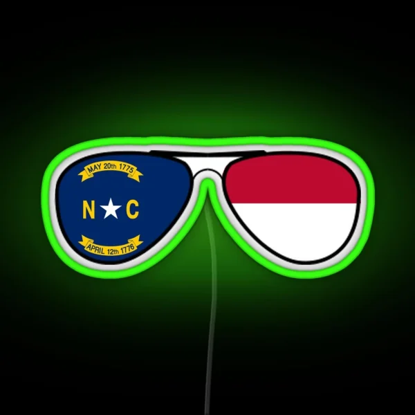 NC Sunglasses RGB Neon Sign
