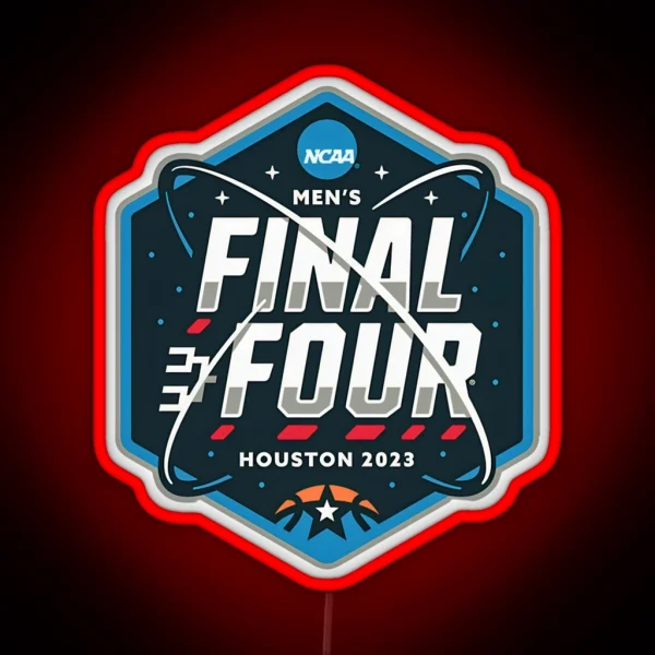 NCAA Men S Final Four 2023 Houston Basketball RGB Neon Sign