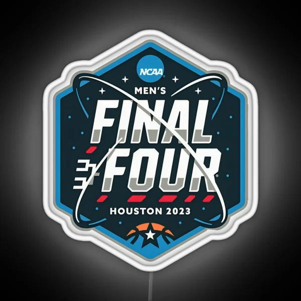 NCAA Men S Final Four 2023 Houston Basketball RGB Neon Sign