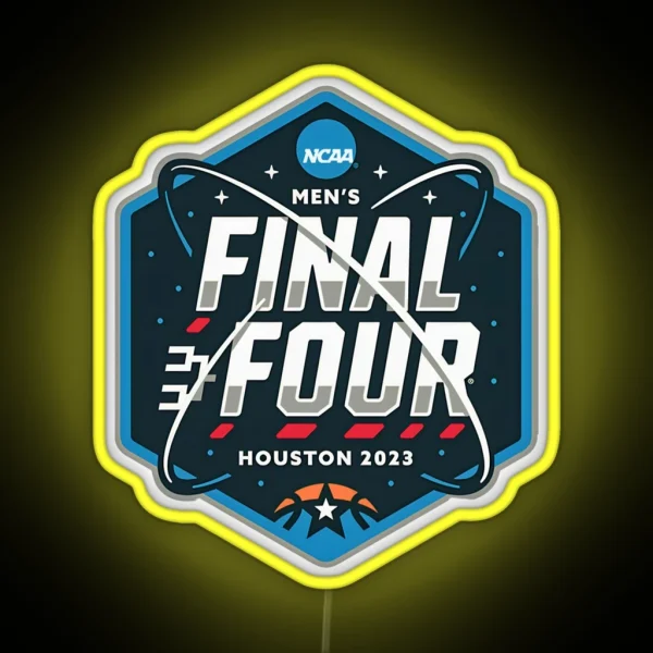 NCAA Men S Final Four 2023 Houston Basketball RGB Neon Sign