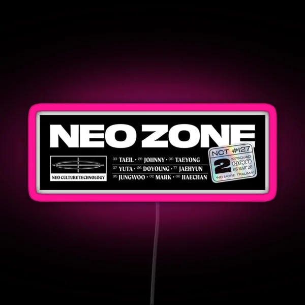 Nct 127 Neo Zone Logo RGB Neon Sign