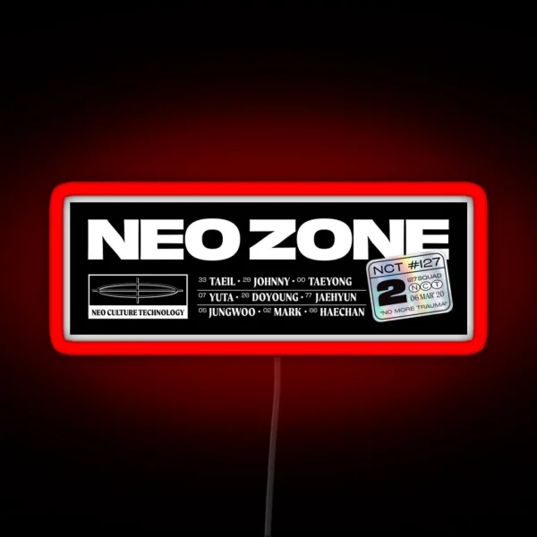 Nct 127 Neo Zone Logo RGB Neon Sign
