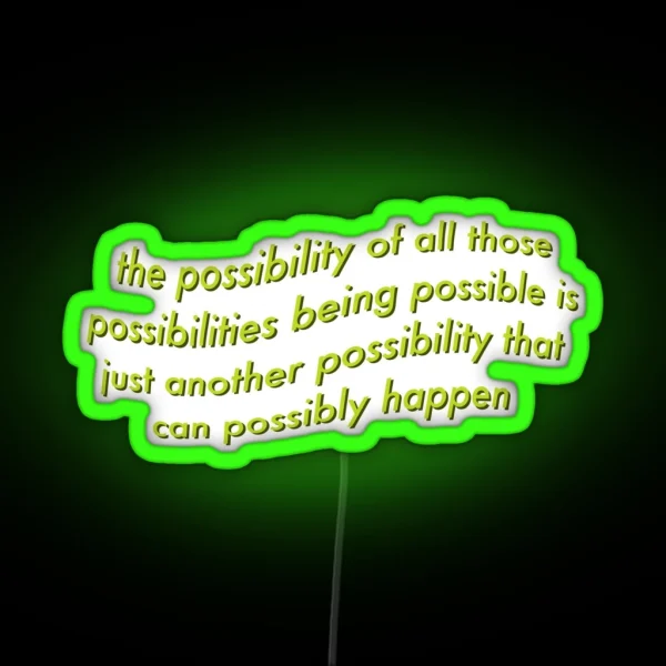 NCT Mark Lee Possibility RGB Neon Sign