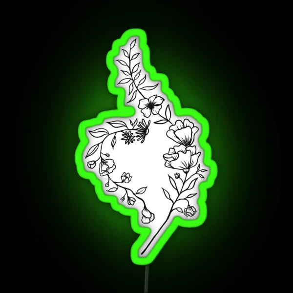 NEDA Symbol Flower RGB Neon Sign