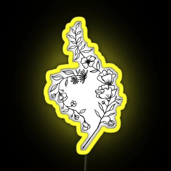 NEDA Symbol Flower RGB Neon Sign