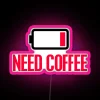 Eye-catching RGB led light sign with neon coffee cup design