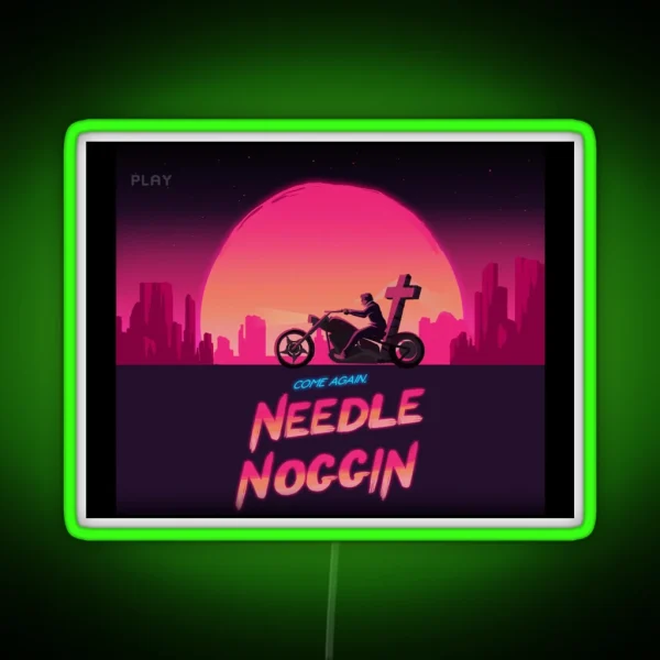 Needle Noggin RGB Neon Sign