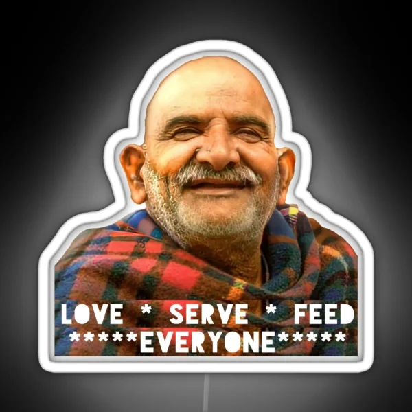 Neem Karoli Baba Ji RGB Neon Sign