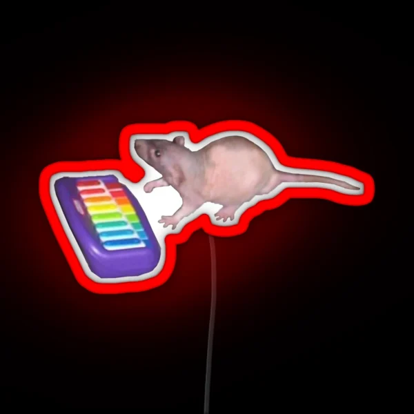 Neil Banging Out The Tunes RGB Neon Sign