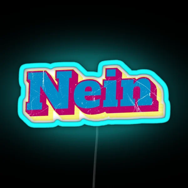 Nein German No V2 RGB Neon Sign