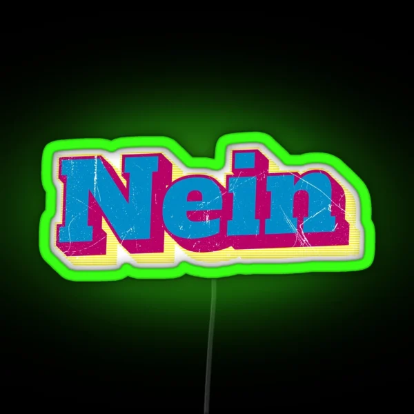 Nein German No V2 RGB Neon Sign