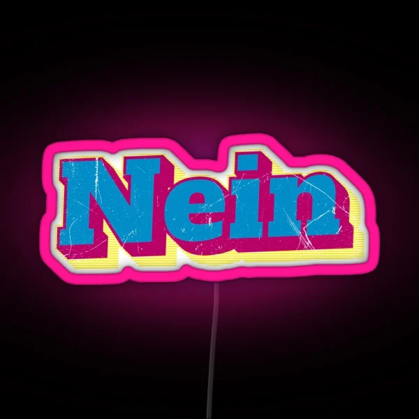 Nein German No V2 RGB Neon Sign
