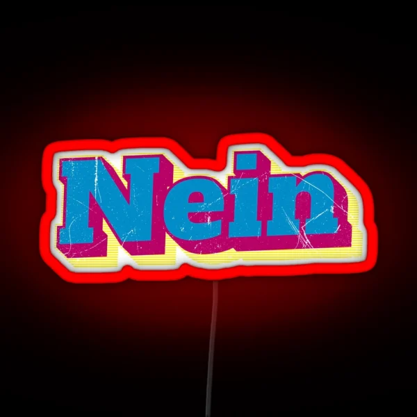 Nein German No V2 RGB Neon Sign