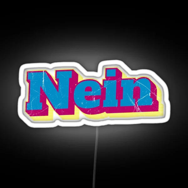 Nein German No V2 RGB Neon Sign