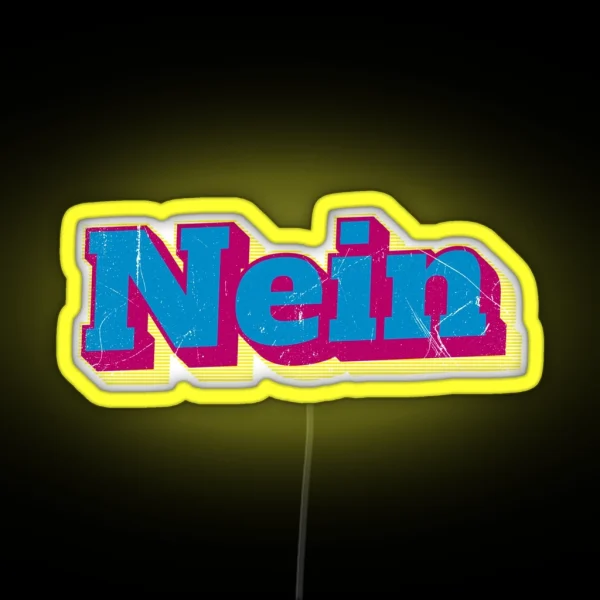 Nein German No V2 RGB Neon Sign