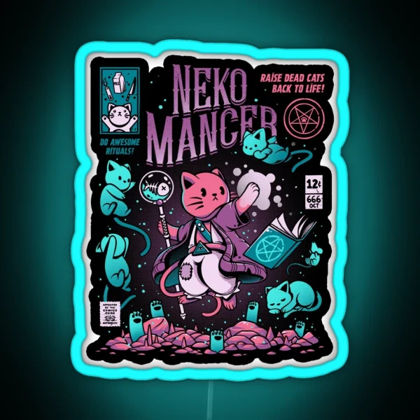 Nekomancer RGB Neon Sign