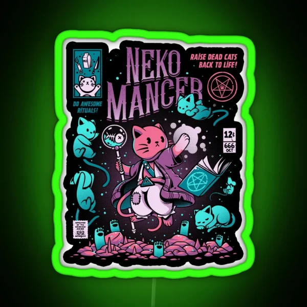Nekomancer RGB Neon Sign