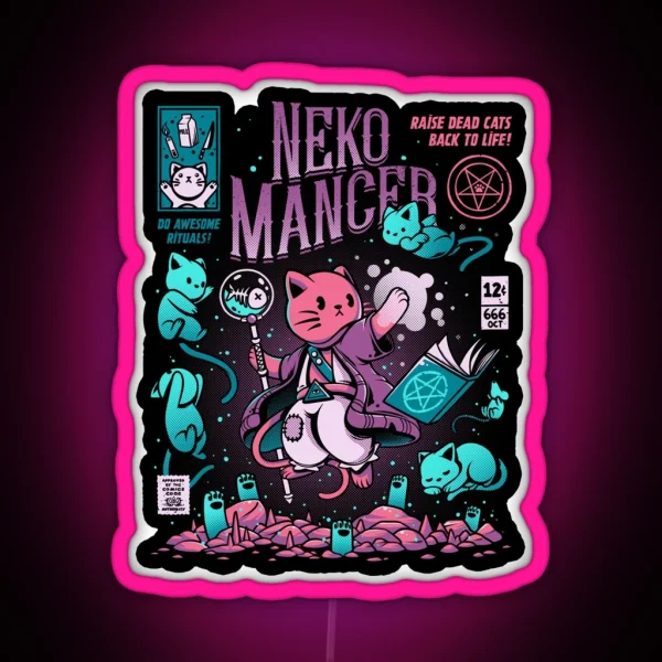 Nekomancer RGB Neon Sign