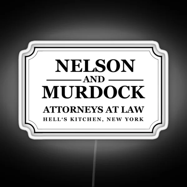 Nelson And Murdock Logo RGB Neon Sign