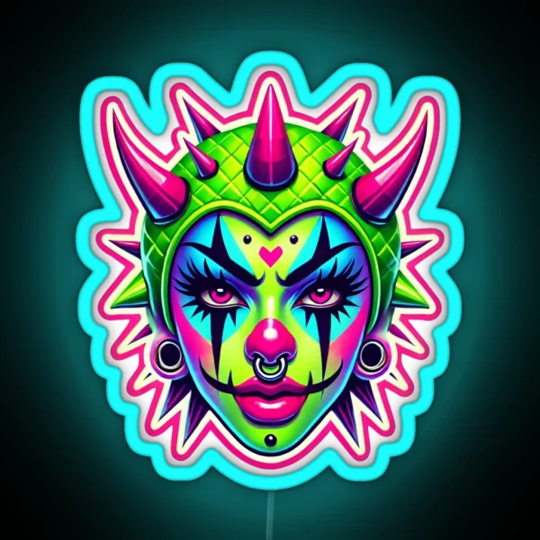 Neon Chaos Clown Led RGB Neon Sign