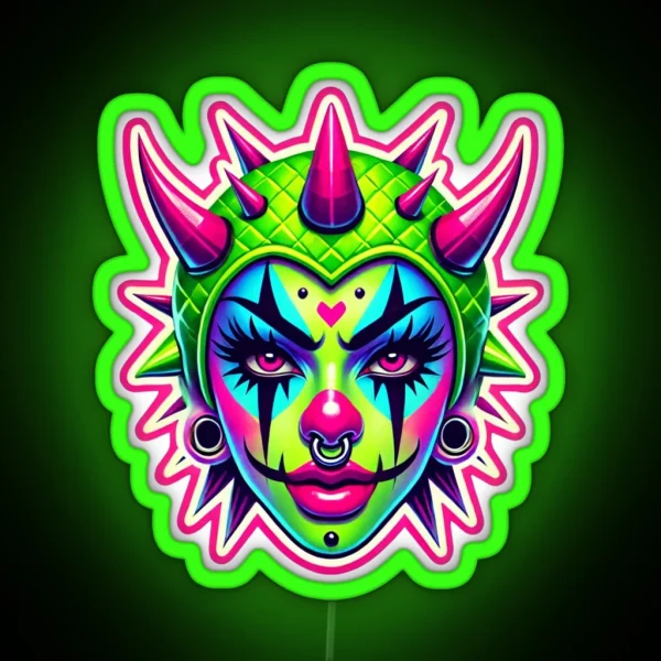 Neon Chaos Clown Led RGB Neon Sign