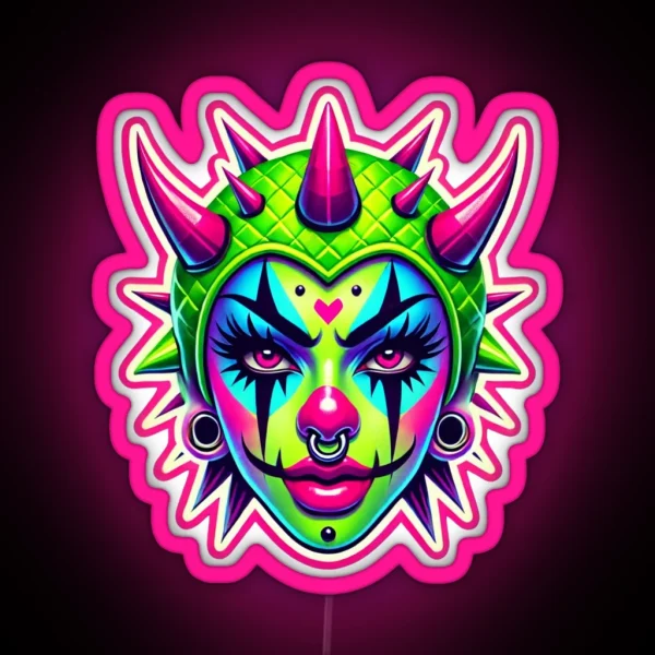 Neon Chaos Clown Led RGB Neon Sign