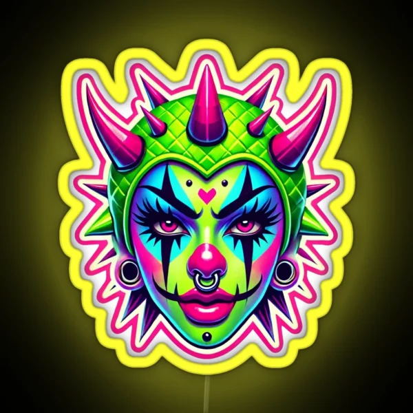 Neon Chaos Clown Led RGB Neon Sign