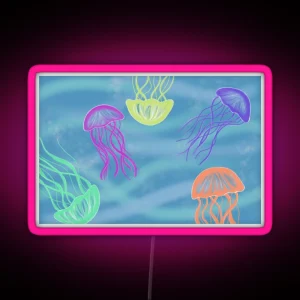 Neon Jellyfish RGB Neon Sign