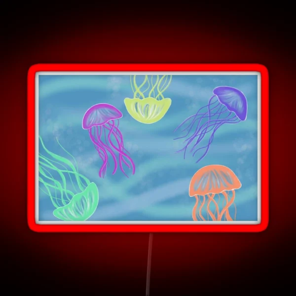 Neon Jellyfish RGB Neon Sign