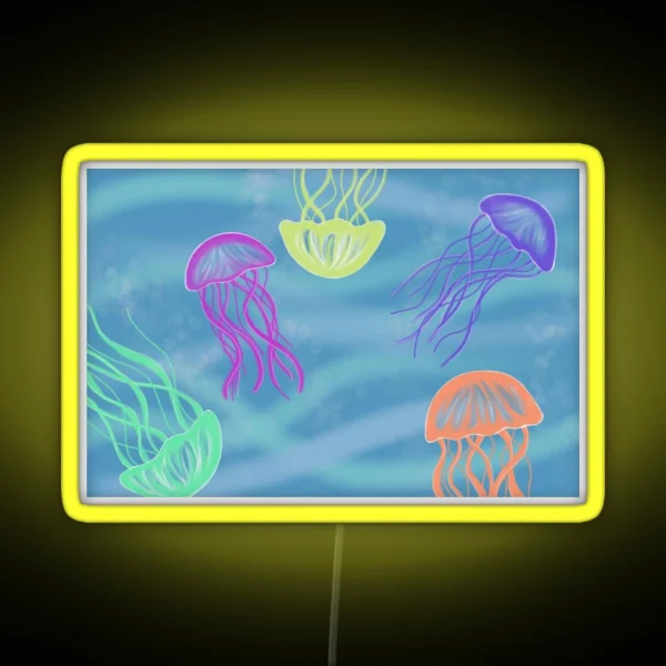 Neon Jellyfish RGB Neon Sign