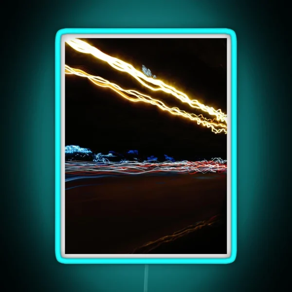 Neon Light Trails RGB Neon Sign