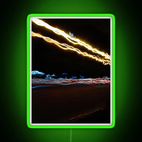 Neon Light Trails RGB Neon Sign