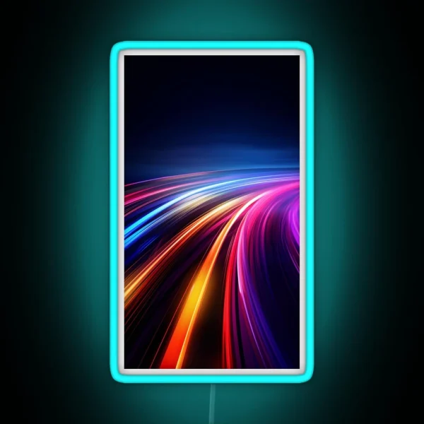 Neon Light Trails RGB Neon Sign