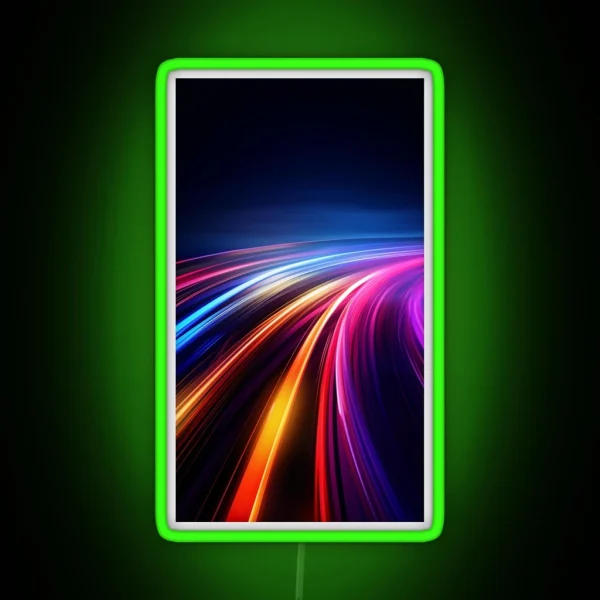 Neon Light Trails RGB Neon Sign