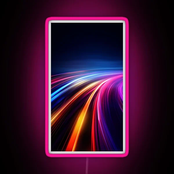 Neon Light Trails RGB Neon Sign